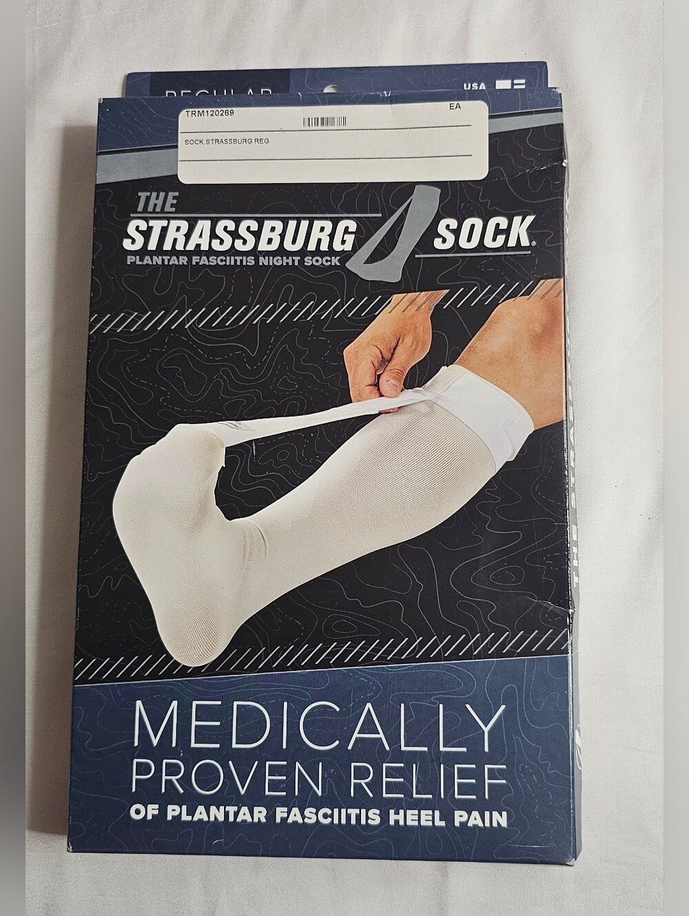 Strassburg Sock/Regular Size/ Plantar Fasciitis Night Sock/Fits Calf Up To 16"
